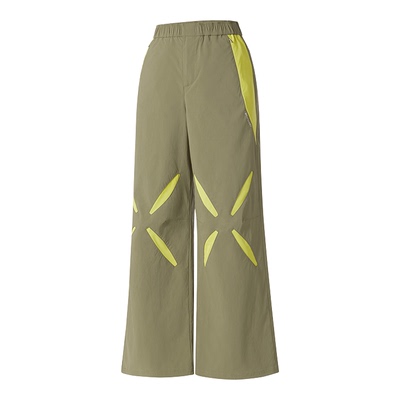 机能感直筒裤撞色休闲长裤舒适