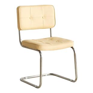 北欧餐椅家用靠背奶油风餐桌椅现代简约中古书桌椅卧室梳妆化妆椅