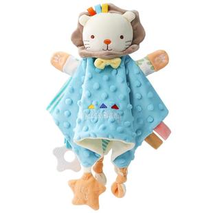 婴儿安抚玩偶宝宝安抚巾可入口睡眠手指手偶睡觉布娃娃可啃咬玩具