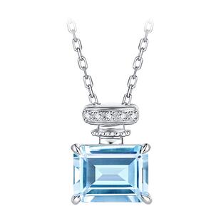 ILCO尤珂「蓝铃香水瓶」18K金海蓝宝吊坠钻石天然宝石香水瓶颈饰