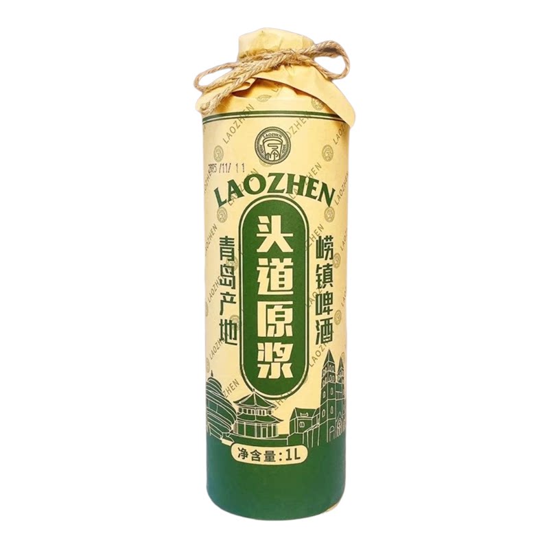 崂镇头道精酿原浆啤酒1L*6桶装