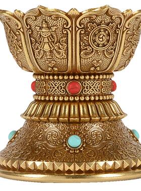 藏村家用摆件手摇转轮底座