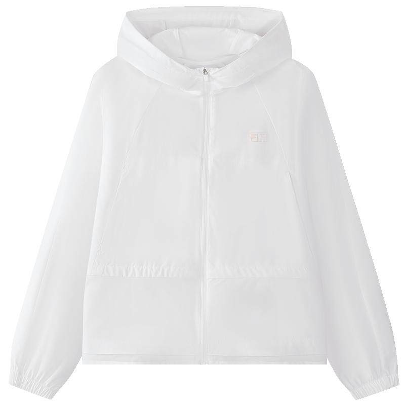 FILA KIDS斐乐童装女大童外套26秋新款儿童高尔夫运动连帽上衣