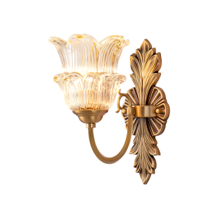 法式壁灯美式卧室床头灯复古客厅电视背景墙灯轻奢高级感全铜灯具