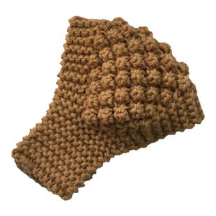 韩版秋冬手工针织保暖护耳毛线帽宽发箍洗脸束发带头套百搭网红