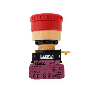 IDEC全新正品和泉按钮22mm急停开关 YW1B-V4E01R 1常闭 现货