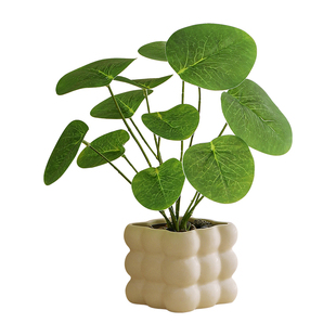 北欧仿真植物桌面盆景绿植盆栽室内办公室工位装饰仿真花假花摆件