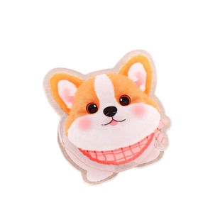 卡通双面柴犬便签夹可爱亚克力pp夹小夹子学生高颜值试卷票据夹