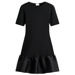 HM女装红色连衣裙春季针织新年战袍party小礼服1315067