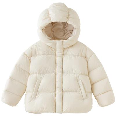 戴维贝拉女童抗菌短款羽绒服