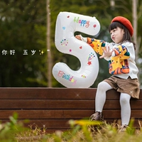 Номер цветной наклейки【5】