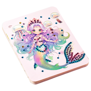 钻石贴画儿童手工diy玩具女孩安静创意超喜欢的换装公主玩具贴纸3
