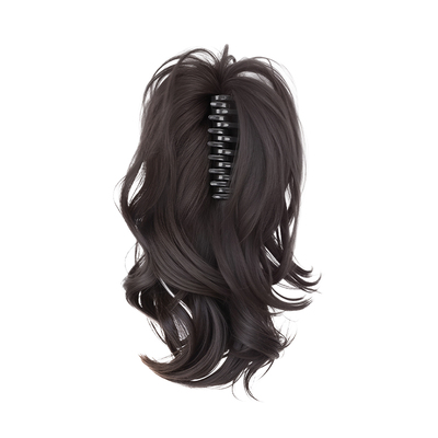 高颅顶蓬松增发马尾假发抓夹