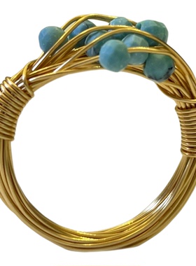 满天星松石戒指女款轻奢小众