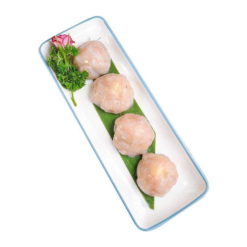 大黃鮮森純蝦肉蝦滑新鮮手打蝦滑蝦丸商用火鍋食材配菜官方旗艦店
