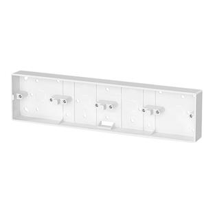 86型明装底盒开关插座PVC二三四位通用明接线盒下线234布线盒加厚