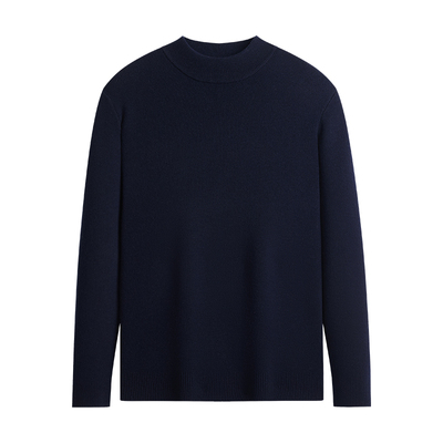 杉杉新款半高领加厚纯羊毛杉