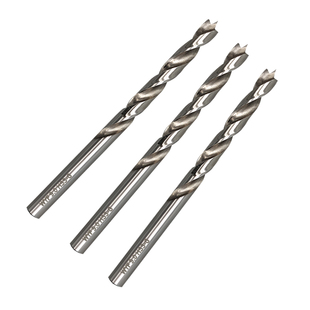 沃一木工钻头三尖打孔清边家用圆柄麻花支罗钻木板木料定心开孔器