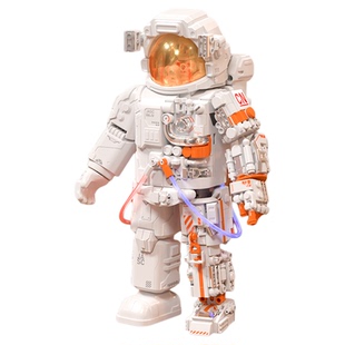 2025新款破晓宇航员积木五号火箭探测车儿童拼装玩具男孩生日礼物