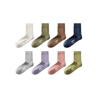 蕉内热皮302++女士发热中筒袜加厚加绒保暖毛圈棉袜防臭秋冬季3双