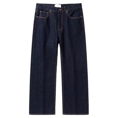 UTIMUS 2021M原牛不掉色水洗中腰阔腿牛仔裤宽松微喇休闲美式复古