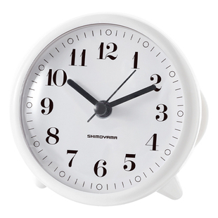 霜山挂钟防潮浴室钟卫生间吸壁钟可站立厨房冰箱时钟学生静音台钟