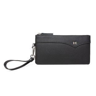 纯牛皮手拎包手机零钱包女百搭真皮手拿包超薄轻便散步买菜小手包