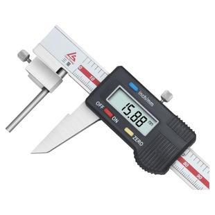 日本三量管壁厚数显游标卡尺0-150mm管厚度壁厚卡尺 水管厚度卡尺