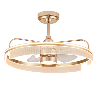 客厅吊灯风扇灯现代轻奢大气大厅灯带电风扇一体家用卧室房间灯具