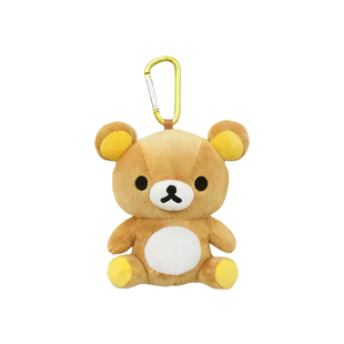 现货日本正品san-x轻松熊熊哥熊妹鼻孔鸡小黄鸡零钱包登山扣挂件