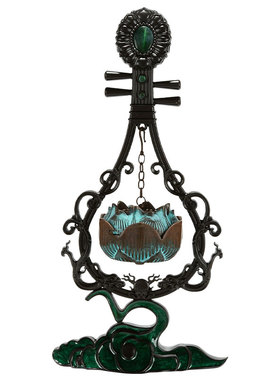 铜制摆件中式彩珠镶嵌