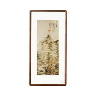 【重磅高货】榫卯圆角画框装裱沙比利空框架国画材料组装相框定制