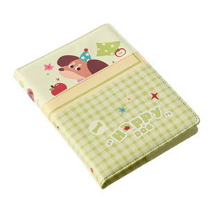 三年二班 撞色动物皮面插兜本可拆高颜值笔记本本子日记本手账本日程学生专用初高中 学习文具记事本A5记录K