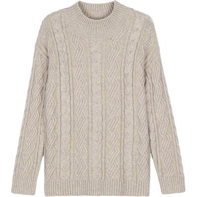 毛衣洋气菱形加厚麻花宽松毛线衫