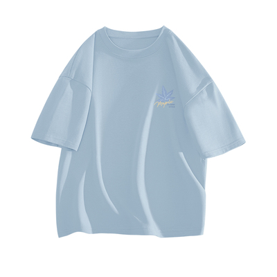 真维斯纯棉短袖t恤男2026新款夏季运动透气男士上衣蓝色半袖男款L