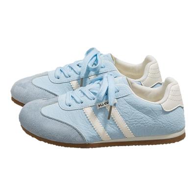 环球爆款今年流行的蓝色德训鞋