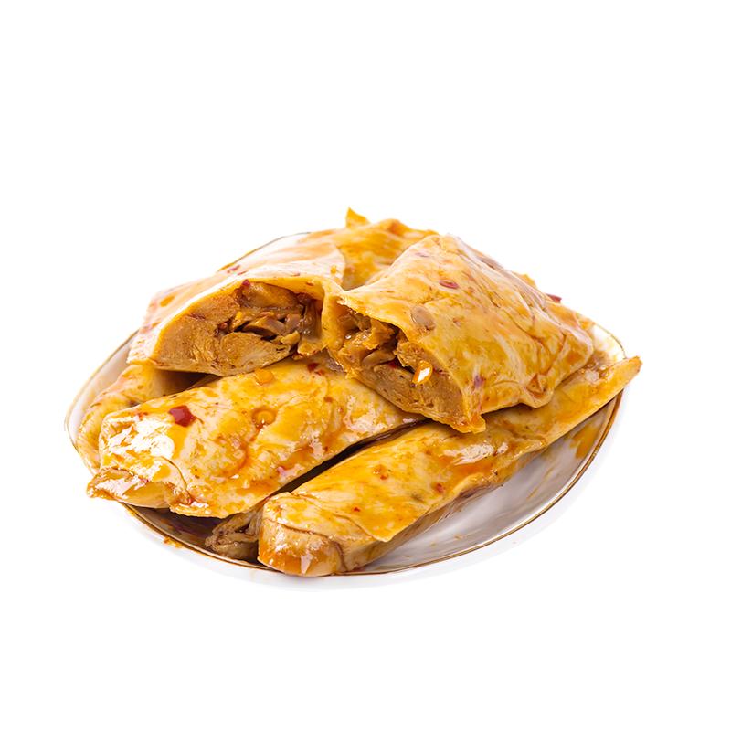 川阿婆夹心豆皮卷海带脆菇麻辣风味豆制品豆皮辣条小袋装休闲零食