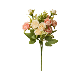 喜莱卡法式洋甘菊玫瑰仿真花假花装饰插花手捧花婚庆单支花束客厅