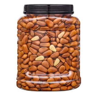 东北开口松子坚果新货大颗粒原味手剥年货休闲零食批发重500g罐装