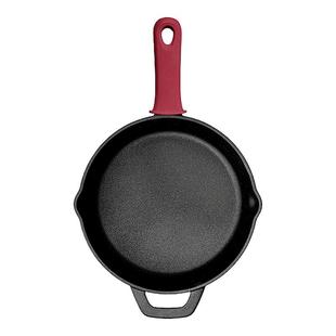 查蒙蒂纳铸铁煎锅圆形 牛排煎锅 平底锅电磁炉明火通用25.4/22cm