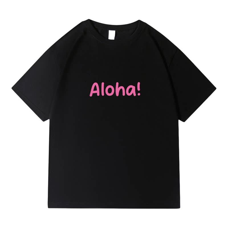 Aloha!夏威夷风潮牌字母T恤