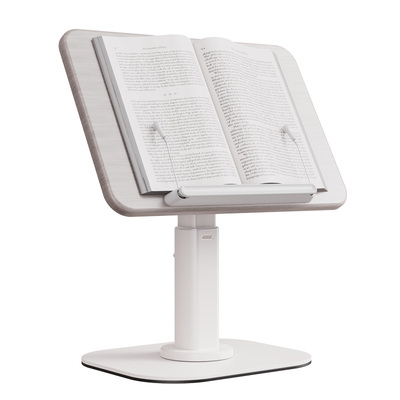 利乐普可旋转升降阅读支架儿童看书架木纹款学生看书神器桌面床上落地ipad平板多功能笔记本支架读书立架书夹