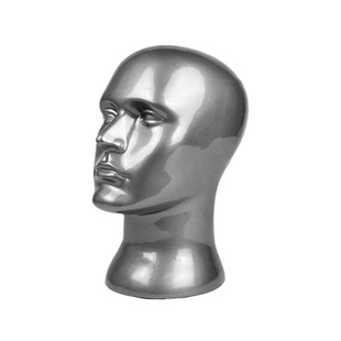 男士头模眼镜口罩假发耳机领结展示光头模具头模人体头部模特头