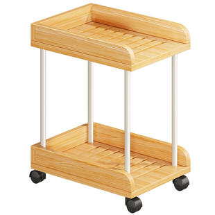 实木主机托架支架可移动机箱底座带滑轮置物架家用台式办公室托盘