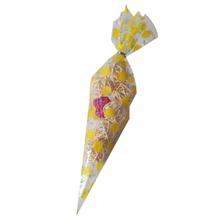 三角形蛋白糖爆米花包装袋加厚冰淇淋蛋筒烘焙透明塑料礼品袋定制