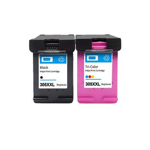 惠普HP305墨盒可加墨DeskJet 2710 2320 2720 2620 6410 6412 打印机连喷黑彩色305XL墨水盒 原装品质