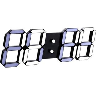 尚佑美 wifi立体数字时钟挂钟亮度自动调节静音插电使用