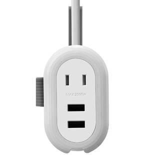 公牛便携式收纳插座迷你接线板旅行快充usb插板短线带两脚排插板