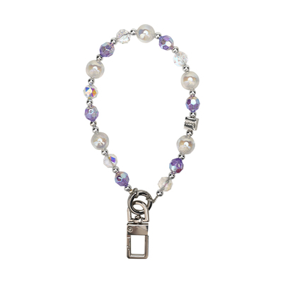 原创轻奢水晶珠手腕防丢手机链女