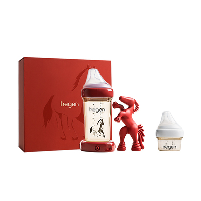 Hegen海格恩奶瓶新生婴儿礼盒套装送礼高档防胀气奶瓶马年礼盒
